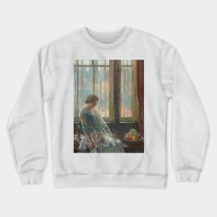 The New York Window by Childe Hassam Crewneck Sweatshirt